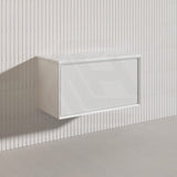 Kirribilli Wall Hung Bathroom Vanity PVC Board Cabinet ONLY&Stone Top Available 900mm -  Matt Black/Matt White