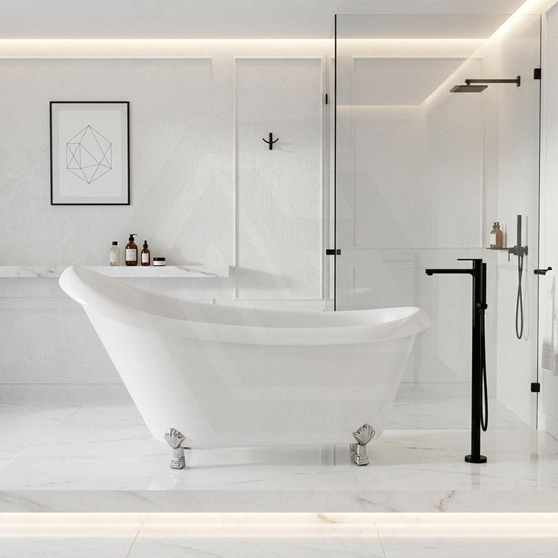 Espada Clawfoot Bathtub Freestanding Bathtub NO Overflow 1680x770x780mm - Gloss White