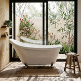 Espada Clawfoot Bathtub Freestanding Bathtub NO Overflow 1680x770x780mm - Gloss White