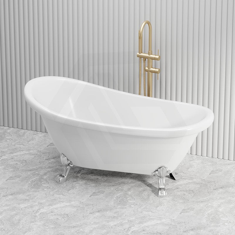 Espada Clawfoot Bathtub Freestanding Bathtub NO Overflow 1680x770x780mm - Gloss White