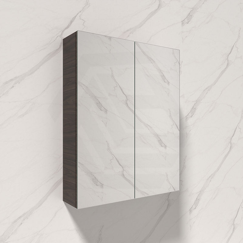 600/750/900mm Evie Dark Brown Wall Hung MDF Shaving Cabinet