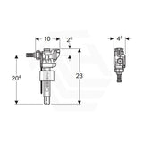 Geberit Top Inlet Valve For Toilet