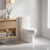 Pola Ceramic Box Rim Back To Wall Toilet Suite Back/Left and Right Bottom Inlet 675x395x840mm - Gloss White