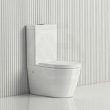 Kasey Box Rim Back To Wall Toilet Suite Back/Left & Right Bottom Inlet 695x390x830mm - Gloss White