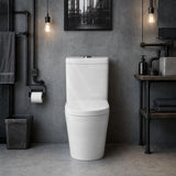 Kasey Box Rim Back To Wall Toilet Suite Back/Left & Right Bottom Inlet 695x390x830mm - Gloss White