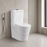 Kasey Box Rim Back To Wall Toilet Suite Back/Left & Right Bottom Inlet 695x390x830mm - Gloss White