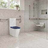 Ambulant Toilet Suite Box Rim Back To Wall Back/Left and Right Bottom Inlet 660x395x905mm - Gloss White