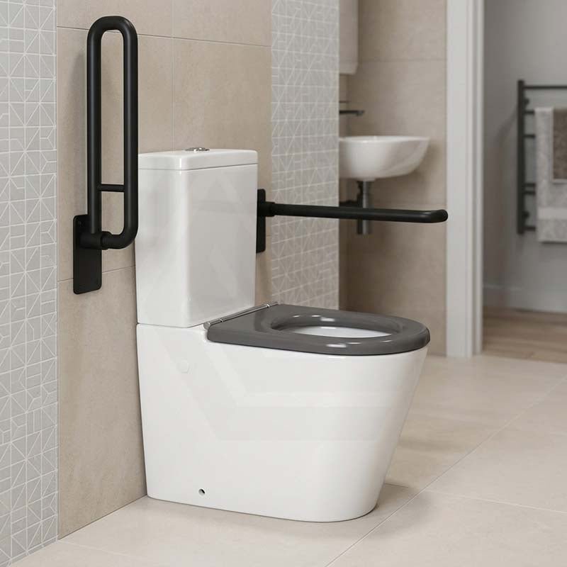 Ambulant Toilet Suite Box Rim Back To Wall Back/Left and Right Bottom Inlet 660x395x905mm - Gloss White