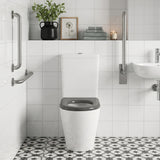 Ambulant Toilet Suite Box Rim Back To Wall Back/Left and Right Bottom Inlet 660x395x905mm - Gloss White