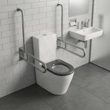 Ambulant Toilet Suite Box Rim Back To Wall Back/Left and Right Bottom Inlet 660x395x905mm - Gloss White