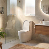 Ambulant Toilet Suite Box Rim Back To Wall Back/Left and Right Bottom Inlet 660x395x905mm - Gloss White