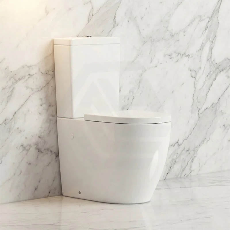 Back to Wall Toilet Suite Box Rim 660x395x905mm - Gloss White