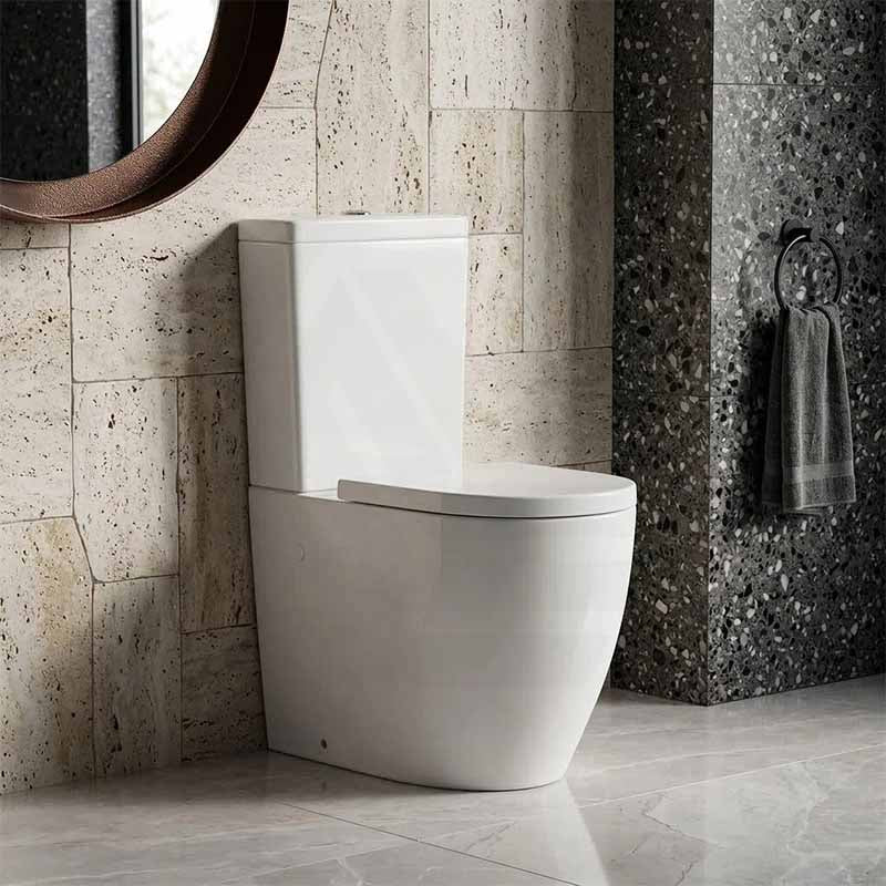 Back to Wall Toilet Suite Box Rim 660x395x905mm - Gloss White