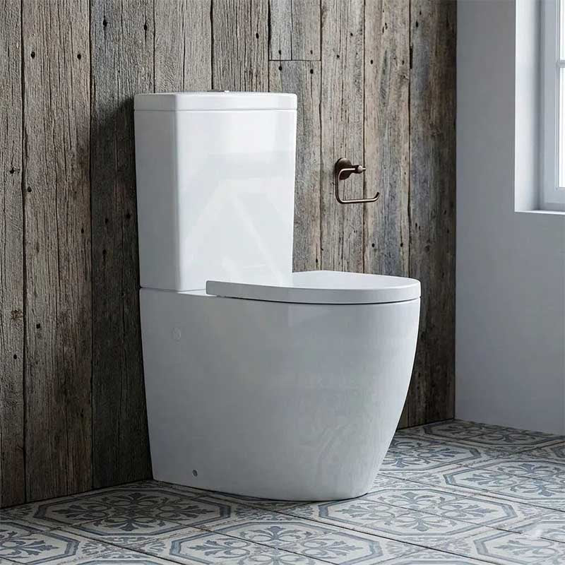 Back to Wall Toilet Suite Box Rim 660x395x905mm - Gloss White