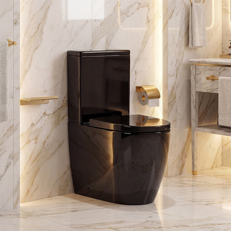 Veda Tornado Ceramic Back To Wall Toilet Suite Back/Left and Right Bottom Inlet 630x380x835mm - Variant Colour