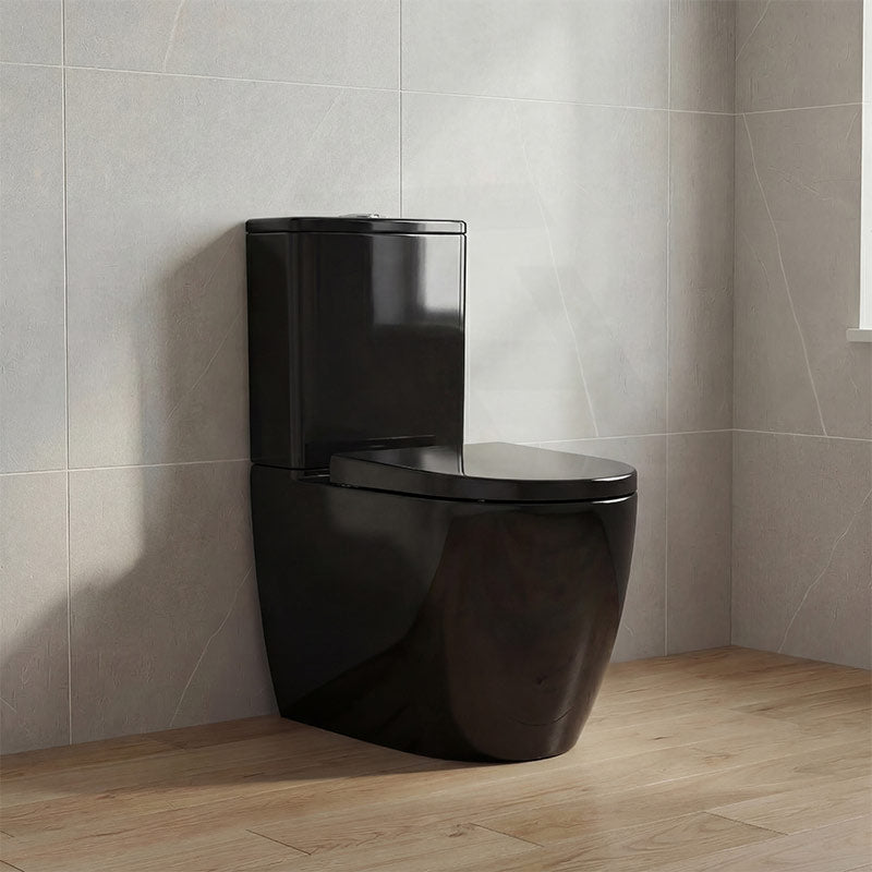 Veda Tornado Ceramic Back To Wall Toilet Suite Back/Left and Right Bottom Inlet 630x380x835mm - Variant Colour