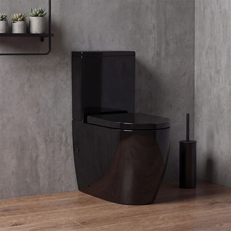 Veda Tornado Ceramic Back To Wall Toilet Suite Back/Left and Right Bottom Inlet 630x380x835mm - Variant Colour