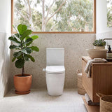 Veda Tornado Back To Wall Smart Bidet Toilet Suite Combo with Englefield Intelligent Electric Heated Toilet Seat 630x380x835mm