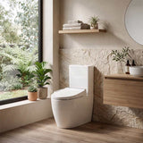 Veda Tornado Back To Wall Smart Bidet Toilet Suite Combo with Englefield Intelligent Electric Heated Toilet Seat 630x380x835mm