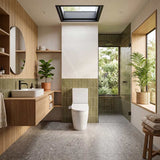 Veda Tornado Back To Wall Smart Bidet Toilet Suite Combo with Englefield Intelligent Electric Heated Toilet Seat 630x380x835mm
