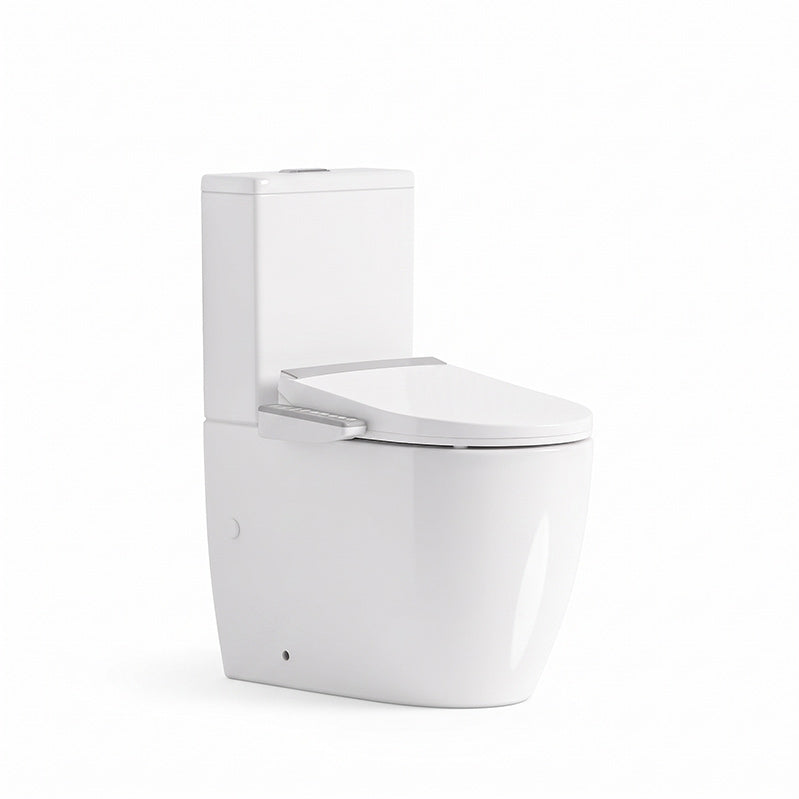 Veda Tornado Back To Wall Smart Bidet Toilet Suite Combo with Englefield Intelligent Electric Heated Toilet Seat 630x380x835mm