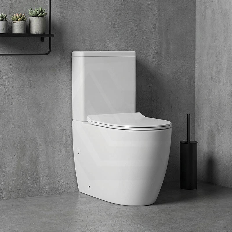 Veda Tornado Ceramic Back To Wall Toilet Suite Back/Left and Right Bottom Inlet 630x380x835mm - Variant Colour