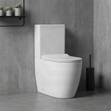 Veda Tornado Ceramic Back To Wall Toilet Suite Back/Left and Right Bottom Inlet 630x380x835mm - Variant Colour