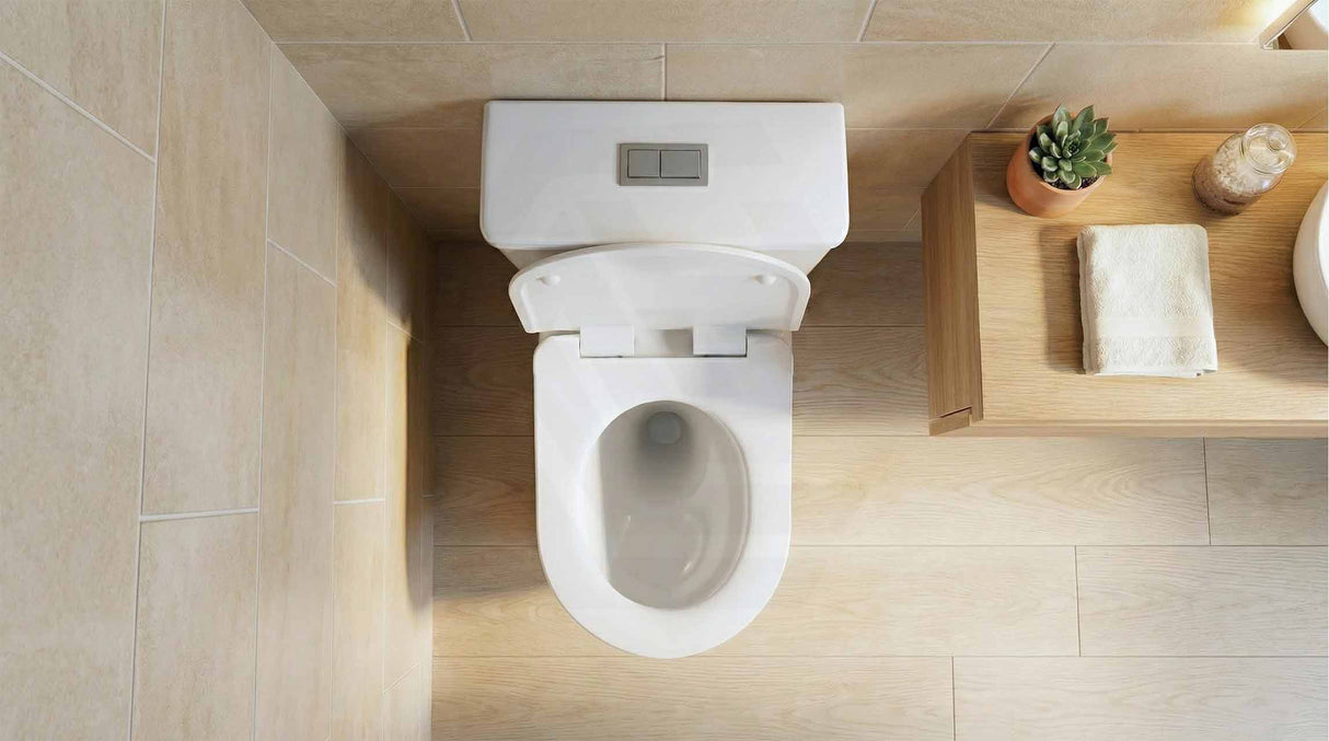 Veda Tornado Ceramic Back To Wall Toilet Suite Back/Left and Right Bottom Inlet 630x380x835mm - Variant Colour