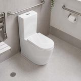 Elvera Tornado Ambulant Toilet Suite Ceramic Back To Wall Back/Left and Right Bottom Inlet 660x390x885mm - Gloss White