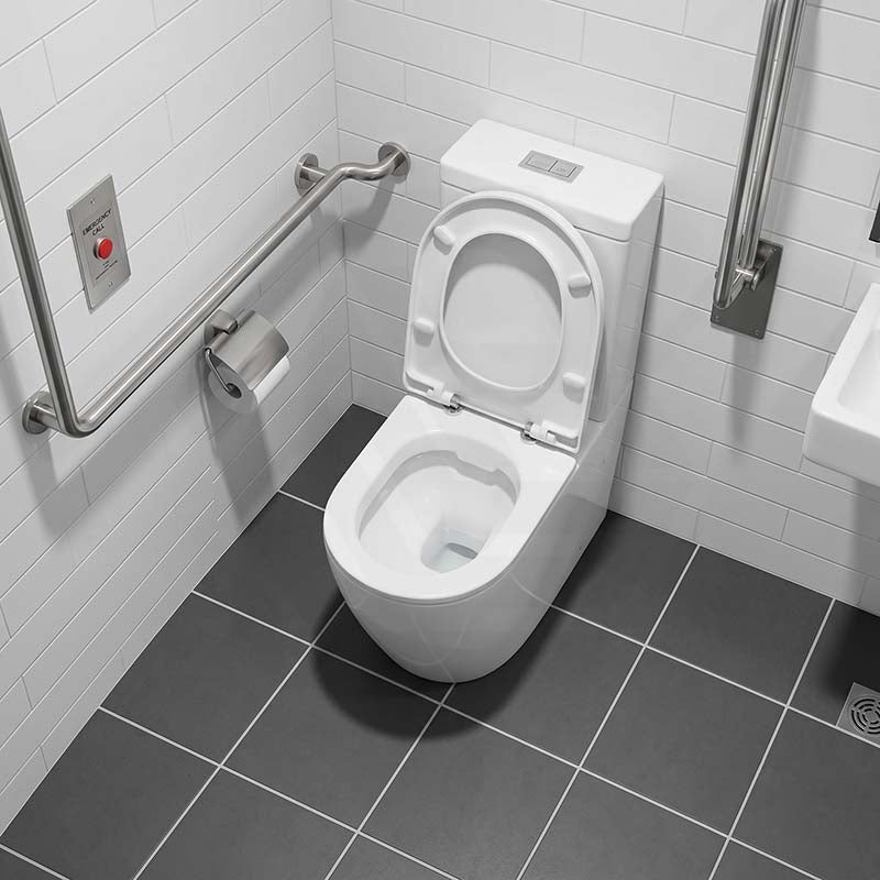 Elvera Tornado Ambulant Toilet Suite Ceramic Back To Wall Back/Left and Right Bottom Inlet 660x390x885mm - Gloss White