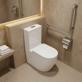Elvera Tornado Ambulant Toilet Suite Ceramic Back To Wall Back/Left and Right Bottom Inlet 660x390x885mm - Gloss White