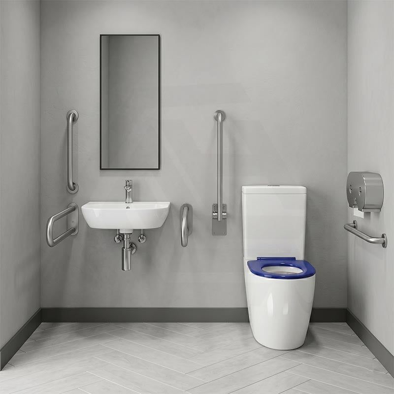 Elvera Tornado Ambulant Toilet Suite Ceramic Back To Wall Back/Left and Right Bottom Inlet 660x390x885mm - Gloss White