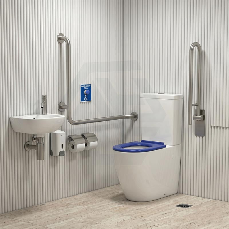 Elvera Tornado Ambulant Toilet Suite Ceramic Back To Wall Back/Left and Right Bottom Inlet 660x390x885mm - Gloss White