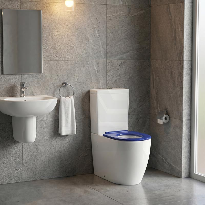 Elvera Tornado Ambulant Toilet Suite Ceramic Back To Wall Back/Left and Right Bottom Inlet 660x390x885mm - Gloss White