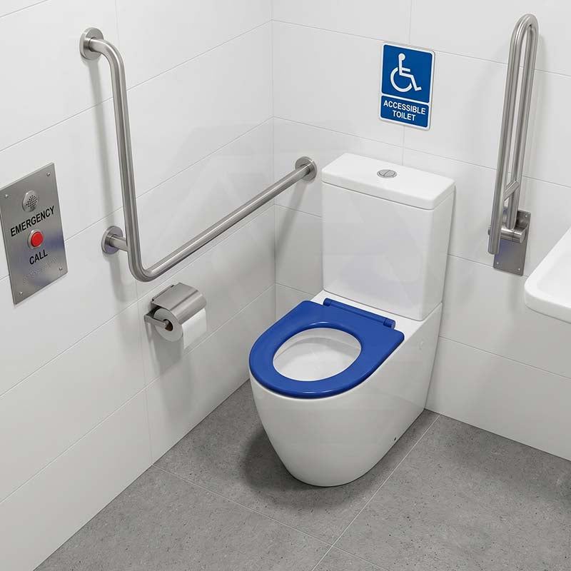 Elvera Tornado Ambulant Toilet Suite Ceramic Back To Wall Back/Left and Right Bottom Inlet 660x390x885mm - Gloss White