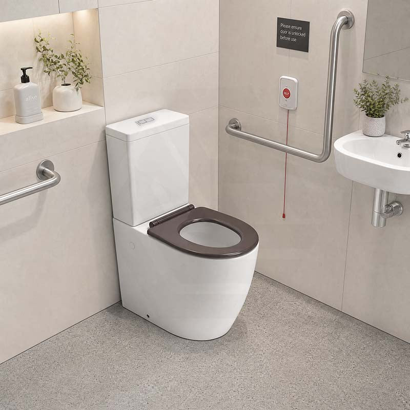 Elvera Tornado Ambulant Toilet Suite Ceramic Back To Wall Back/Left and Right Bottom Inlet 660x390x885mm - Gloss White