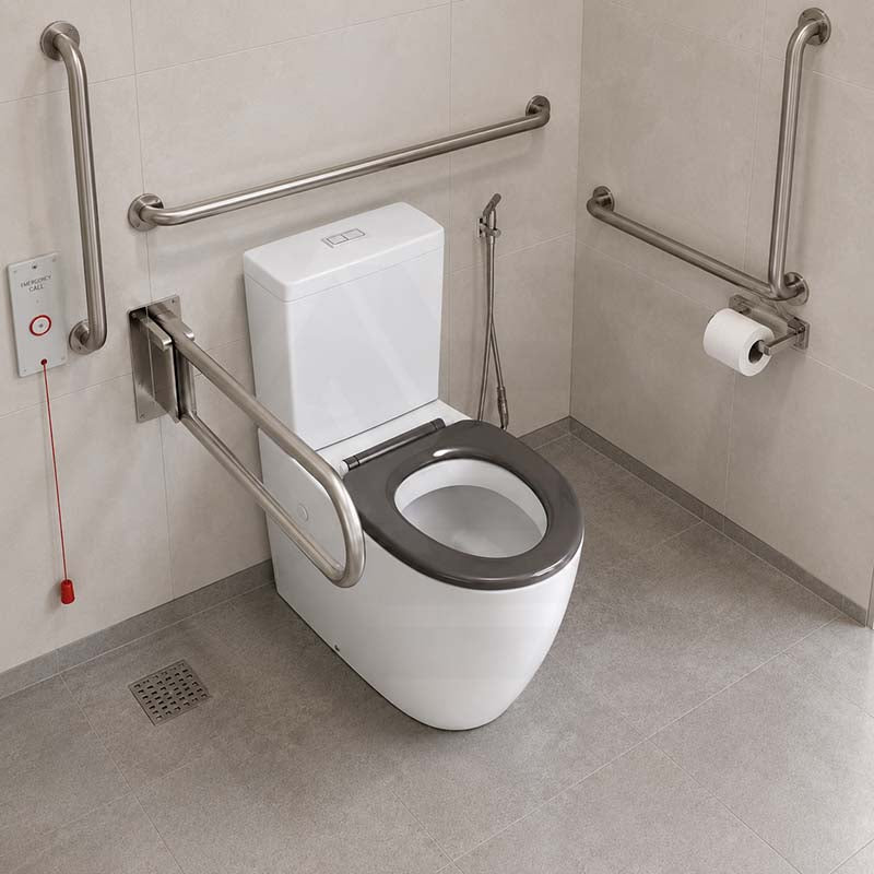 Elvera Tornado Ambulant Toilet Suite Ceramic Back To Wall Back/Left and Right Bottom Inlet 660x390x885mm - Gloss White