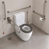 Elvera Tornado Ambulant Toilet Suite Ceramic Back To Wall Back/Left and Right Bottom Inlet 660x390x885mm - Gloss White