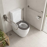 Elvera Tornado Ambulant Toilet Suite Ceramic Back To Wall Back/Left and Right Bottom Inlet 660x390x885mm - Gloss White
