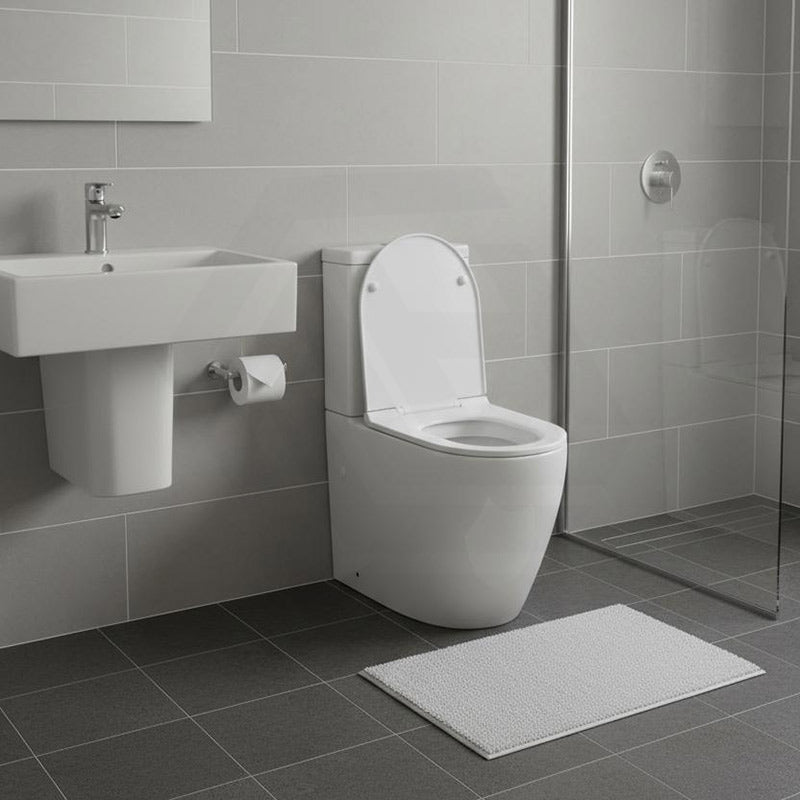 Elvera Tornado Ambulant Toilet Suite Ceramic Back To Wall Back/Left and Right Bottom Inlet 660x390x885mm - Gloss White