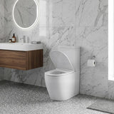 Elvera Tornado Ambulant Toilet Suite Ceramic Back To Wall Back/Left and Right Bottom Inlet 660x390x885mm - Gloss White