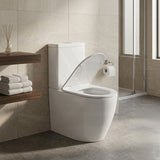 Elvera Tornado Ambulant Toilet Suite Ceramic Back To Wall Back/Left and Right Bottom Inlet 660x390x885mm - Gloss White
