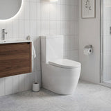Elvera Tornado Ceramic Back To Wall Toilet Suite Back / Left and Right Bottom Inlet 660x390x885mm - Gloss White