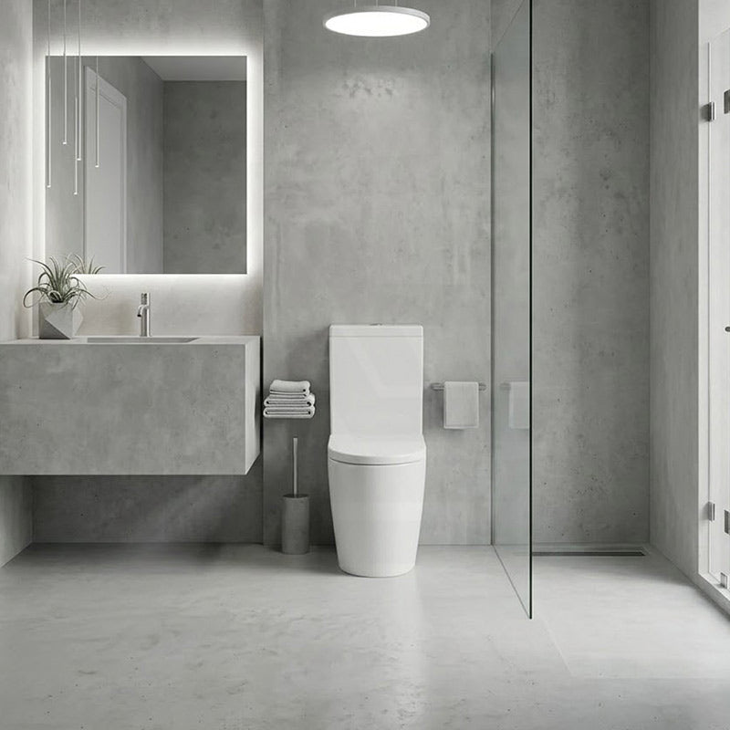 Elvera Tornado Ceramic Back To Wall Toilet Suite Back / Left and Right Bottom Inlet 660x390x885mm - Gloss White