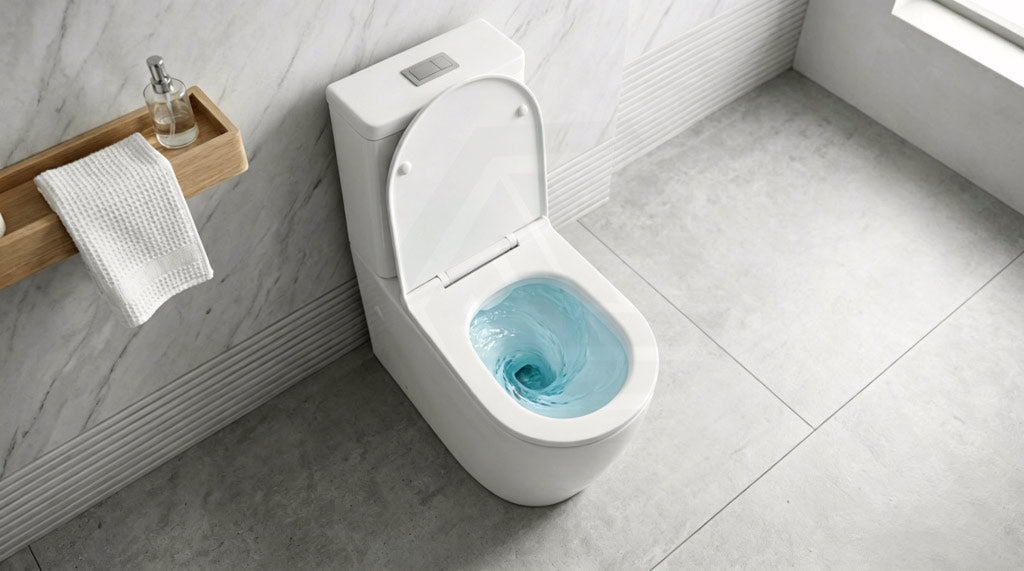 Elvera Tornado Ceramic Back To Wall Toilet Suite Back / Left and Right Bottom Inlet 660x390x885mm - Gloss White