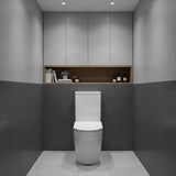 Zeus Rimless Tornado Comfort Height Back to Wall Toilet Suite 660x385x870mm - Gloss White