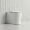Avis Wall Faced Floor Toilet Pan Only with Rimless Flush Matt Black/Gloss White 575x360x415mm