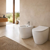 Veda Ceramic Back To Wall Bidet with Tap Hole 590x360x410mm - Gloss White
