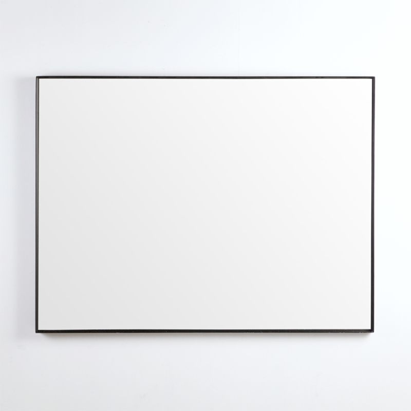 450/600/750/900/1200Mm Bathroom Black Framed Square Mirror Wall Mounted Mirrors