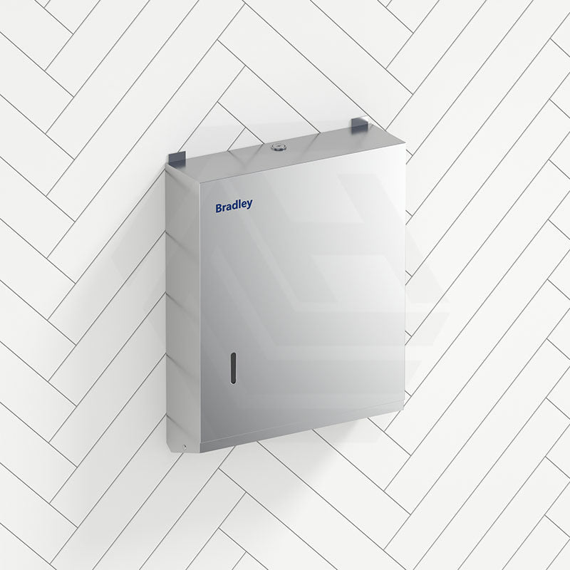 Satin Stainless Steel Tumbler Lock Hand Paper Towel Dispenser